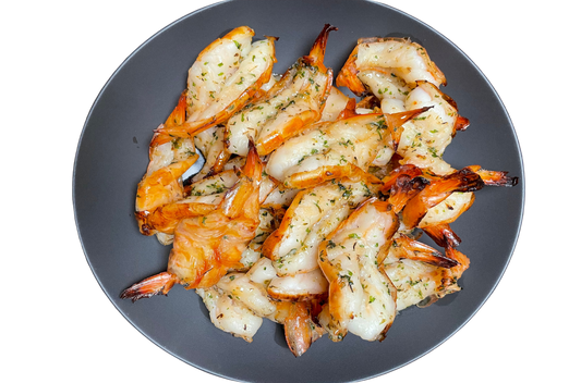 Butterfly Garnelen in Knoblauch-Kräuter Marinade – easy peel - 1000g